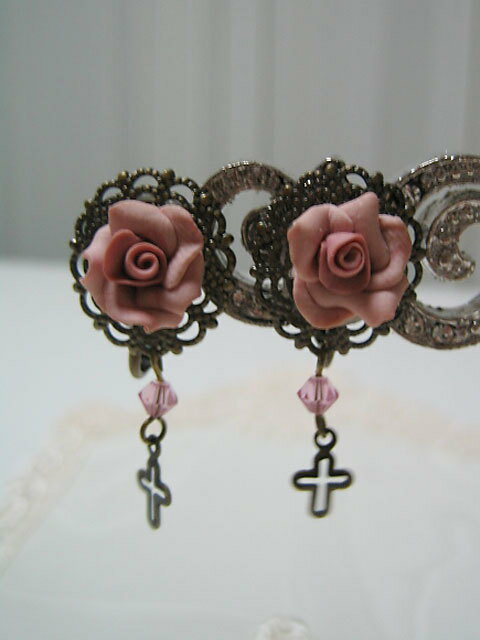 ロマンチック 姫系 イヤリング 大人 カワイイ ラグジュアリー ak84pk