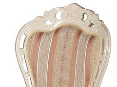 ※代金引換え対象外フィオーレダイニングチェア♪wh268【姫系家具】【クラシカル】【ロココ】【ホワイト家具】