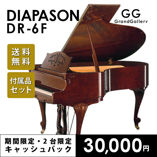 【配送料無料　※北海道・沖縄その他離島除く】【新品ピアノ】DIAPASON（ディアパソン）DR6F【新品ピアノ】【新品グランドピアノ】【木目】【猫脚】