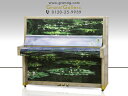 「アートケース」Art Piano(アートピアノ)　クロード・モネ(Claude Monet)　睡蓮（すいれん）【中古】【中古ピアノ】【中古アップライトピアノ】【アップライトピアノ】