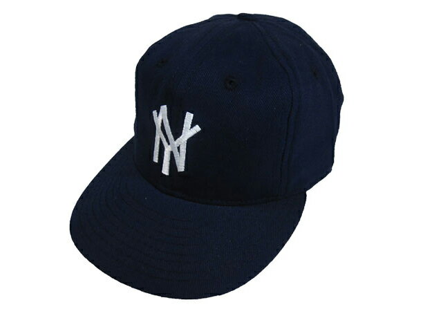 EBBETS FIELD FLANNELS/エベッツフィールドフランネルズ ヴィンテージボールキャップ　チノツイルタイプ　ブラック　「NEWYORK MAMMOTHS 1972」 あす楽