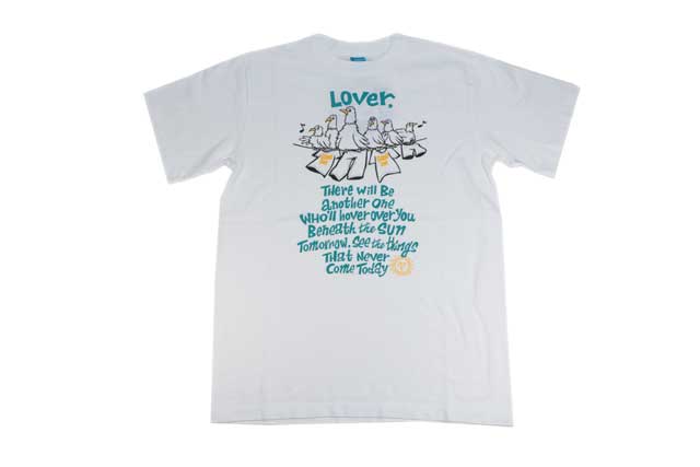 goodon グッドオン 半袖 ショートスリーブ スリーバードプリントTシャツ ホワイト USAコットン 日本製 ブランド ユニセックス 送料無料