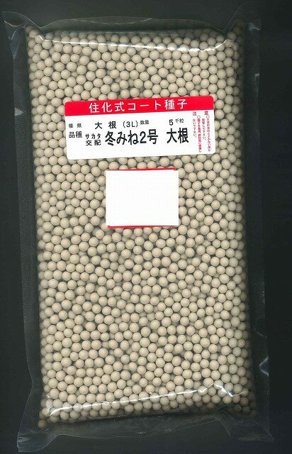 大根 冬みね2号 ペレット種子5000粒 (株)サカタのタネ