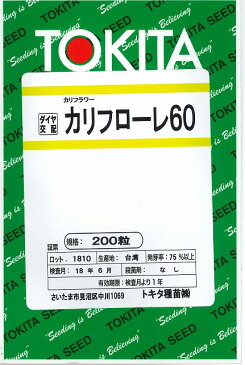 野菜種　イタリア野菜カリフローレ60　200粒 トキタ種苗