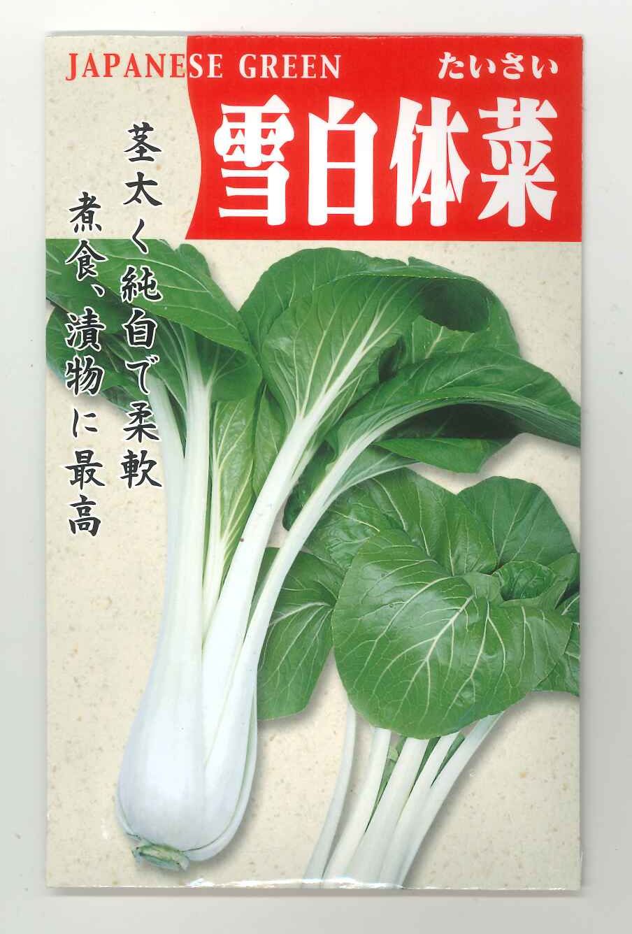 葉物　雪白体菜　8ml 丸種（株）
