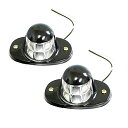 【送料無料】 24V車用 小型LEDナンバー灯 ホワイト 白 6連 2個 トラック 大型車 ダンプ デコ トラバス 汎用 ライセンスライト ナンバーランプ イル...
