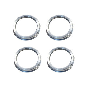 アルミ製 ハブリング 外径66mm 車両ハブ径60mm 厚さ10mm(実測9mm) 4個セット ホイール固定 純正ホイール 社外ホイール タイヤ ホイールスペーサー 隙間 すきま 溝 みぞ ワイドトレッドスペーサー センターハブ