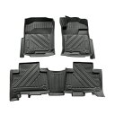 【送料無料】 防水 3D フロアマット トヨタ ランドクルーザープラド 150系 ブラック 黒 1台分 車用 内装 3D立体構造(2)