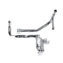【送料無料】 いすゞ イスズ 07エルフ ハイキャブ/ワイド車 H19.1〜ON メッキ ミラーステー メッキミラーロングステー 純正タイプ L/Rセット Φ170(2)
