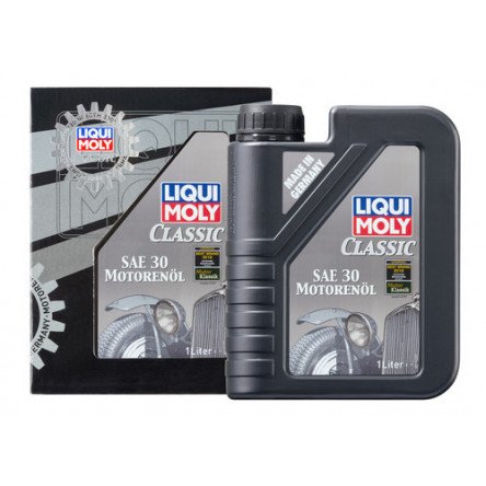 LIQUI MOLY リキモリ クラシックモーターオイル SAE 30 1L 1132 LIQUI MOLY リキモリ エンジンオイル SAE30 1L 1リットル Classic Motoroil SAE 30 クラシックモーターオイル ガソリン/ディーゼル用 オイルフィルター無しのクラシックカーやオートバイ向け