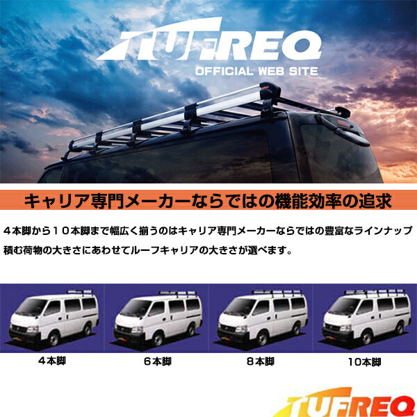 【大型商品】 精興工業 タフレック TUFREQ ハイゼットトラック S2# ルーフキャリア CL228A ダイハツ 交換 後付け オプションパーツ 荷台 荷物 2