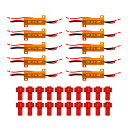 LEDキャンセラー 10個 LED化 ハイフラ 防止 トラック 24V 対応 抵抗器 キャンセラー LED バルブ ウインカー テール ハイフラッシャー ノンフ...