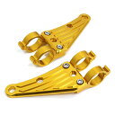 【送料無料】 アルミ ヘッドライト ステーゴールド 43mm 43φ 43パイ CB1000SF CBR1000F アルミビレット ヘッドランプ マウント ブラ...