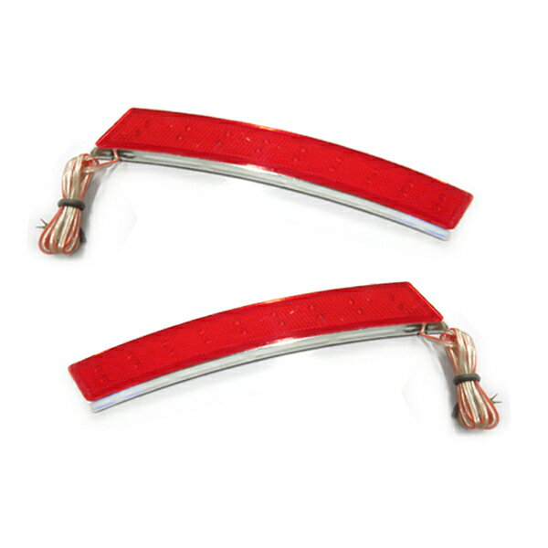 LED サイドマーカー レッド 赤 フェンダー アーチ マーカー サイド 汎用 後付け ウインカー ブレーキ ポジション連動 【ヴェルファイア 30 アルファード 20 ステップワゴン ノア ヴォクシー 80 プリウス タント N BOX テール デイライト 相性抜群】