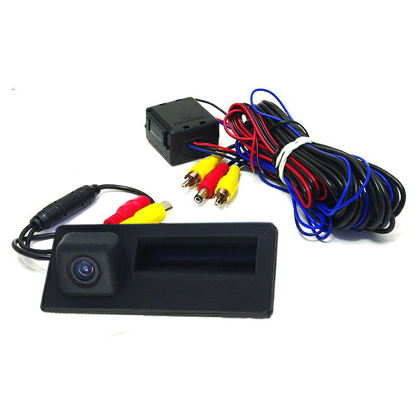 【送料無料】 超小型 CCDバックカメラ トランクハンドル交換式 フォルクスワーゲン VW ブラック 黒 高画質 リアカメラ 後付け 汎用 ライセンスランプ カーナビ モニター DIY 社外 エアロ 等多数取扱い有
