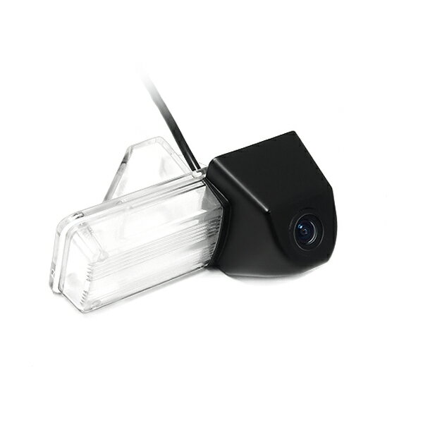 【送料無料】 超小型 CCDバックカメラ ナンバー灯カバー一体型 トヨタ ブラック 黒 高画質 リアカメラ 後付け 汎用 ライセンスランプ カーナビ モニター DIY 社外 エアロ 等多数取扱い有
