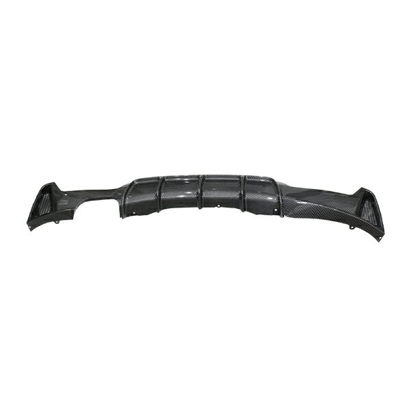  リアバンパーディフューザー スポイラー BMW BM 4シリーズ F32 F33 F36 Mスポーツ 2012〜2020 カナード マフラー片方2本用 カーボンタイプ