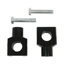 【送料無料】 バイク ハンドルポスト ハンドルライザー 25.4mm 1インチ ブラック スティード イントルーダー バルカンドリフター レブル250 500
