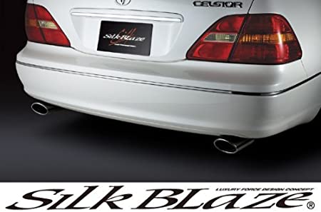 【送料無料】 SilkBlaze シルクブレイズ オールステンレスマフラーカッター【ブラック/オーバルタイプ】左右セット SB-CUT-028 30セルシオゼンキ/2P