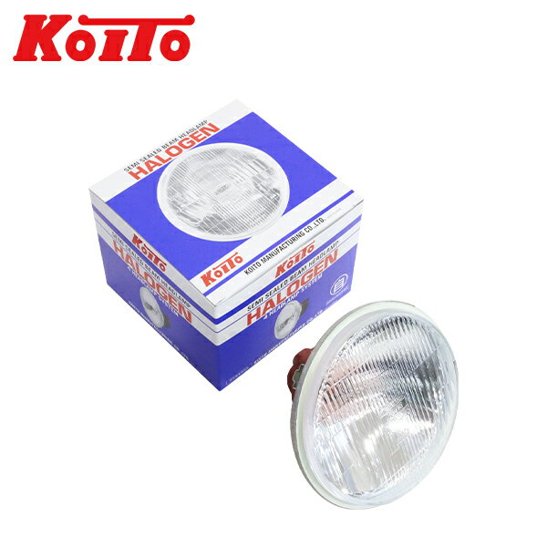 KOITO 小糸製作所 12V 丸型 丸目 4灯式 四灯式 1個 旧車 などに 4HSSB-1-12HP 電球交換式 ハロゲン ヘッドランプ ユニット ヘッドライト H4 H1 4灯式 ハイ専用 ハイ/ロー兼用 四角