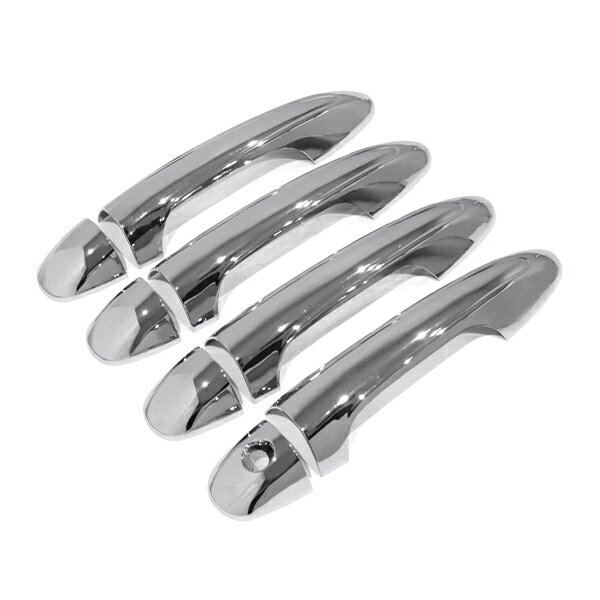 【送料無料】 メッキ ドアハンドルカバー 8点セット トヨタ ハイラックス レボ GUN125 H29.9〜 Xグレー..