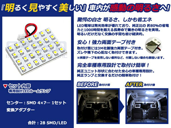 【メール便送料無料】 LEDルームランプ インプレッサ GH7 H19.6～ 28発【スバル SMD 室内灯 ルームランプ ホワイト 白 ルームランプセット ルーム球 電球 LED球 純正交換式 車内灯 車内ライト 室内灯 内装 カーアクセサリー カーパーツ】 [3]
