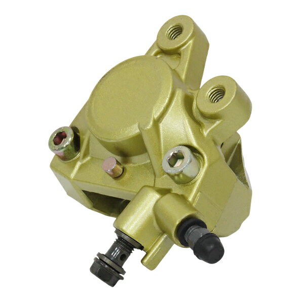 フロント ブレーキキャリパー 2ポット ゴールド 金 ヤマハ ジョグ JOG ZR 交換用 バイク ブレーキ ディ..