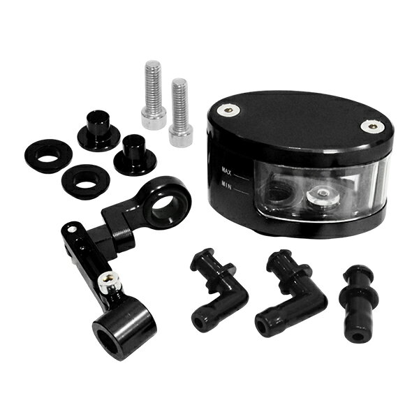 バイク リザーバータンク アルミ 楕円タイプ 別体式 12cc 1個 CB モンキー APE マスターシリンダー リ..