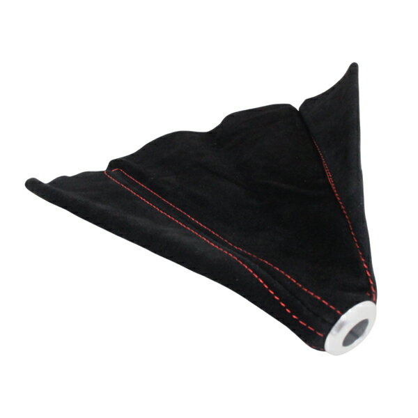 バックスキン シフトブーツ レッドライン ブラック 赤 × 黒 MT AT 対応 本革調 シフトブーツカバー シ..