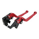 【送料無料】 KLX125/250 レッド 赤 CNC アルミ削り出し ビレットレバー クラッチレバー ブレーキレバー バイク 高強度 レバー 2個 左右 セッ...