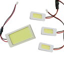 ハイパワー COB LEDルームランプ ハリアー(ハリヤー) GSU30系 H15~ 【トヨタ 面発光 SMD 室内灯 ルームライト ホワイト 白 ルームランプセット ルーム球 電球 LED球 純正交換式 車内灯 車内ライト 室内灯 室内ライト 爆光 両面テープ付属】(3)
