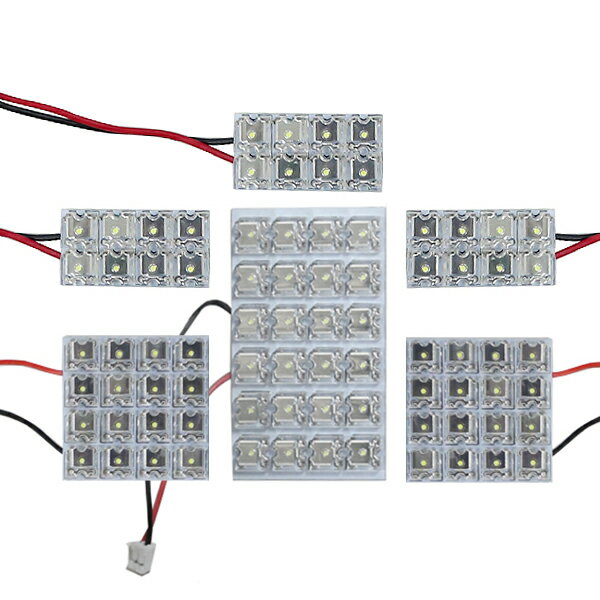 【メール便送料無料】 超高輝度LEDルームランプ セレナ C24 H11～H17 80発/6P 日産【FLUX 室内灯 電球 ホワイト 白 ルームランプセット ルーム球 カーアクセサリー 取付簡単 トランク ラゲッジ にも】