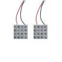 【メール便送料無料】 超高輝度LEDルームランプ パジェロ V97 H18.10~ 32発/2P 三菱【FLUX 室内灯 電球 ホワイト 白 ルームランプセット ルーム球 カーアクセサリー 取付簡単 トランク ラゲッジ にも】(3)