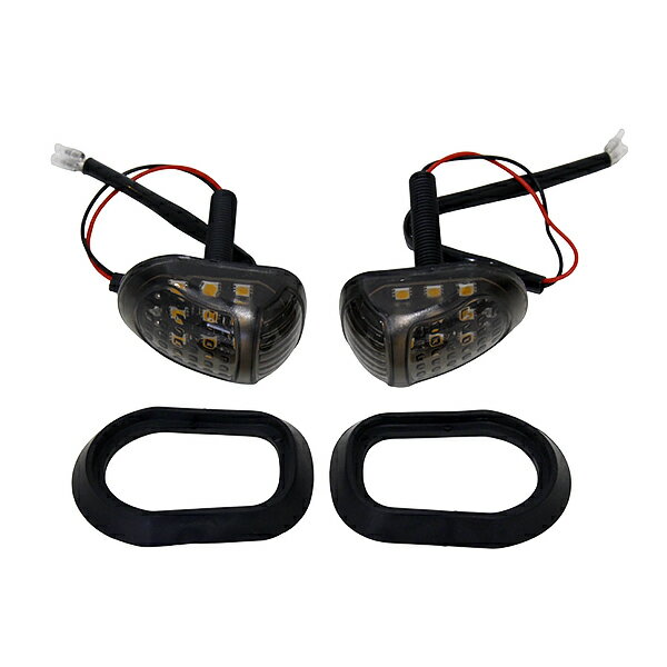 バイク用 LED ウインカー 埋め込み スモーク 純正タイプ CBR250RR MC51 YZF-R25 Ninja250R ZX25R ZX4RR GSX250R グロム ホンダ CB MSX125 汎用