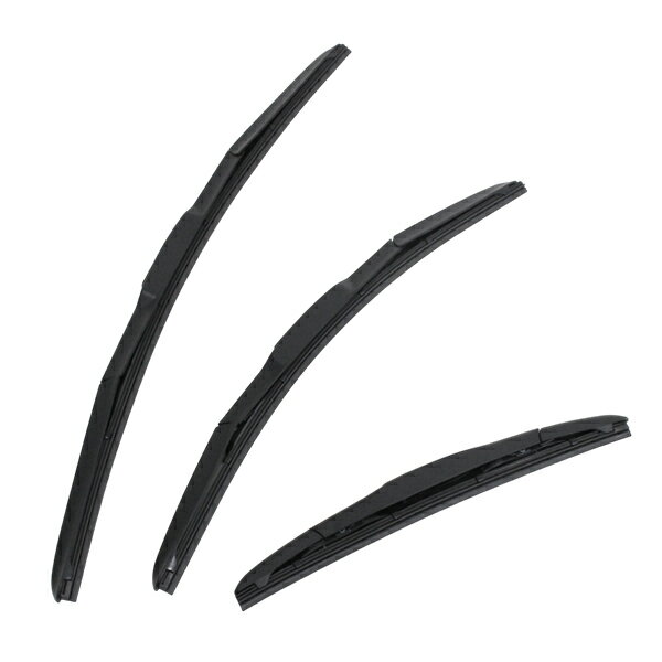 【送料無料】 純正型 エアロワイパー ミツビシ リベロ CB2W CB4W CB5W CB8W CD5W CD8W ブレード一体型 フロントワイパー ＆ リアワイパー 3本セット 1台分 交換用 窓 ワイパー 補修