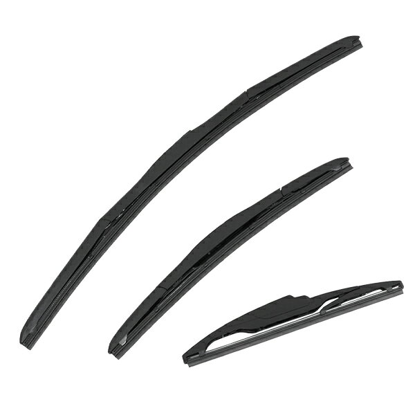 【送料無料】 純正型 エアロワイパー トヨタ クルーガー ACU20W ACU25W MCU20W MCU25W MHU28W ブレード一体型 フロントワイパー ＆ リアワイパー 3本セット 1台分 交換用 窓 ワイパー 補修