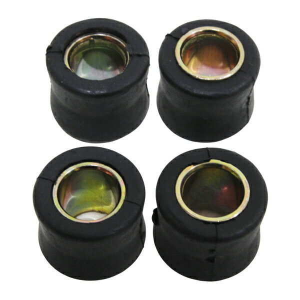 リアショックアブソーバー ブッシュ 4個 ブラック 黒 バイク リアショックブッシュ ラバー ゴム 外装24..