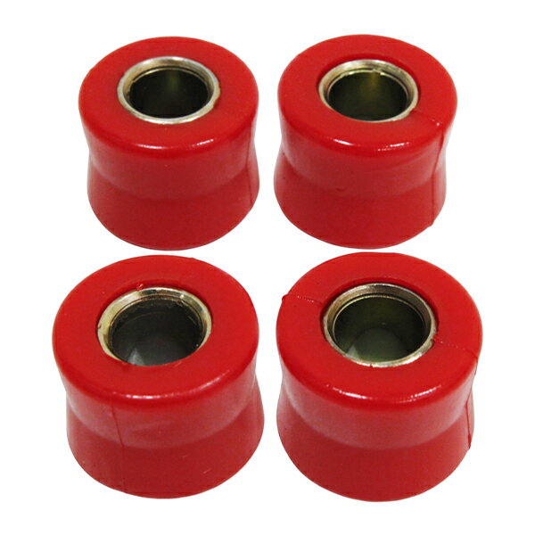 リアショックアブソーバー ブッシュ 4個 レッド 赤 バイク リアショックブッシュ ラバー ゴム 外装24mm..