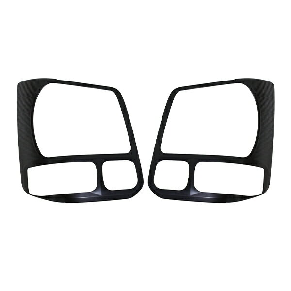 ヘッドライト ガーニッシュ 左右セット スズキ エブリイバン DA17V エブリイワゴン DA17W ブラック フロント ランプ カバー ハロゲン車用 エブリイ エブリー