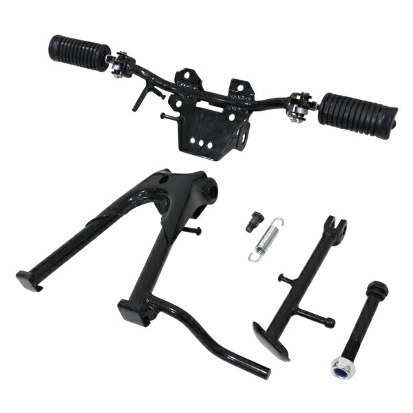 バイク センタースタンド サイドスタンド ステップ 3P セット ホンダ シャリー ダックス DAX ブラック 黒 アフターパーツ