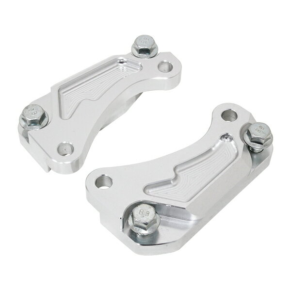 バイク フロント キャリパーサポート セット 300mm 専用 CNC アルミ シルバー T-MAX500 SJ08J 純正キャ..