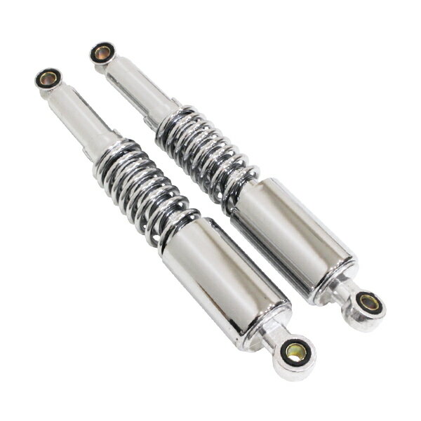 バイク リア サスペンション 2本セット ホンダ スーパーカブ 50 90 リトルカブ リヤ 全長36cm シルバーメッキ リアサス リヤサス サス