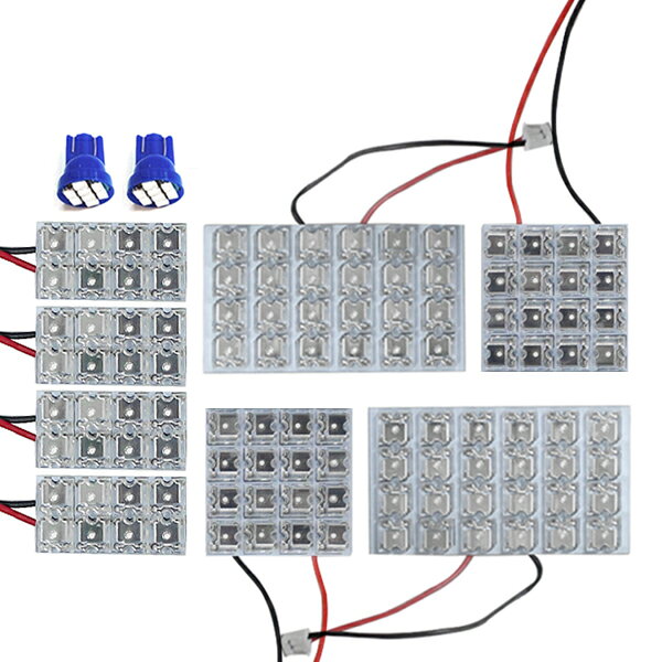 送料無料 LEDルームランプ ハイラックスサーフ 210系 H14～H21 28発【トヨタ FLUX 室内灯 電球 ブルー ..