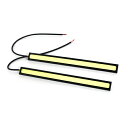 【メール便送料無料】 COB LEDデイライト 面発光 2本SET ホワイト 17cm スポットライト 薄型 防水 12V スポットライト デイライト LED ...