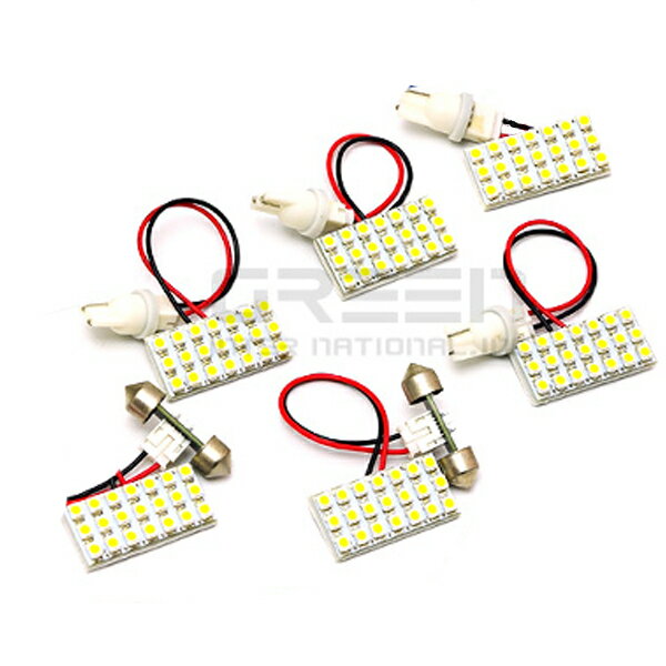 【メール便送料無料】 エリシオン RR1/RR2/RR3/RR4/RR5/RR6系 SMD/LEDルームランプセット 6P 126発【純正交換式 取付 簡単 バルブ ライト 電球 ホワイト イルミ カプラー オン ボルト 室内灯 車内灯 内装 フルセット も 取扱い有り】