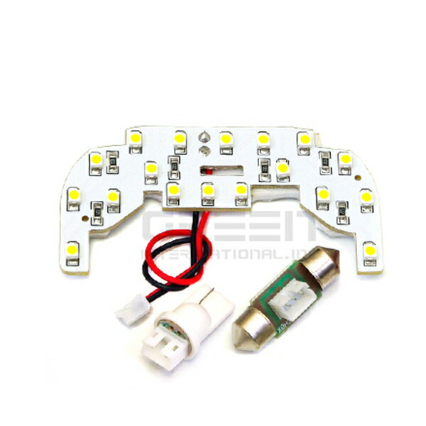 【メール便送料無料】 ジムニー JB23系 SMD/LEDルームランプセット 1P 18発【純正交換式 取付 簡単 バルブ ライト 電球 ホワイト イルミ カプラー オン ボルト 室内灯 車内灯 内装 フルセット も 取扱い有り】