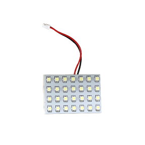 【メール便送料無料】 基盤ルームランプ 28連 SMD 7×4 50mm×34mm ホワイト/白基盤 LED 板LED プレート カーテシ ルームランプ 室内灯 車内灯 など 【LEDバルブ 電球 ライト ドレスアップ イルミネーション HID HIDフルキット HIDキット キセノン と相性抜群】