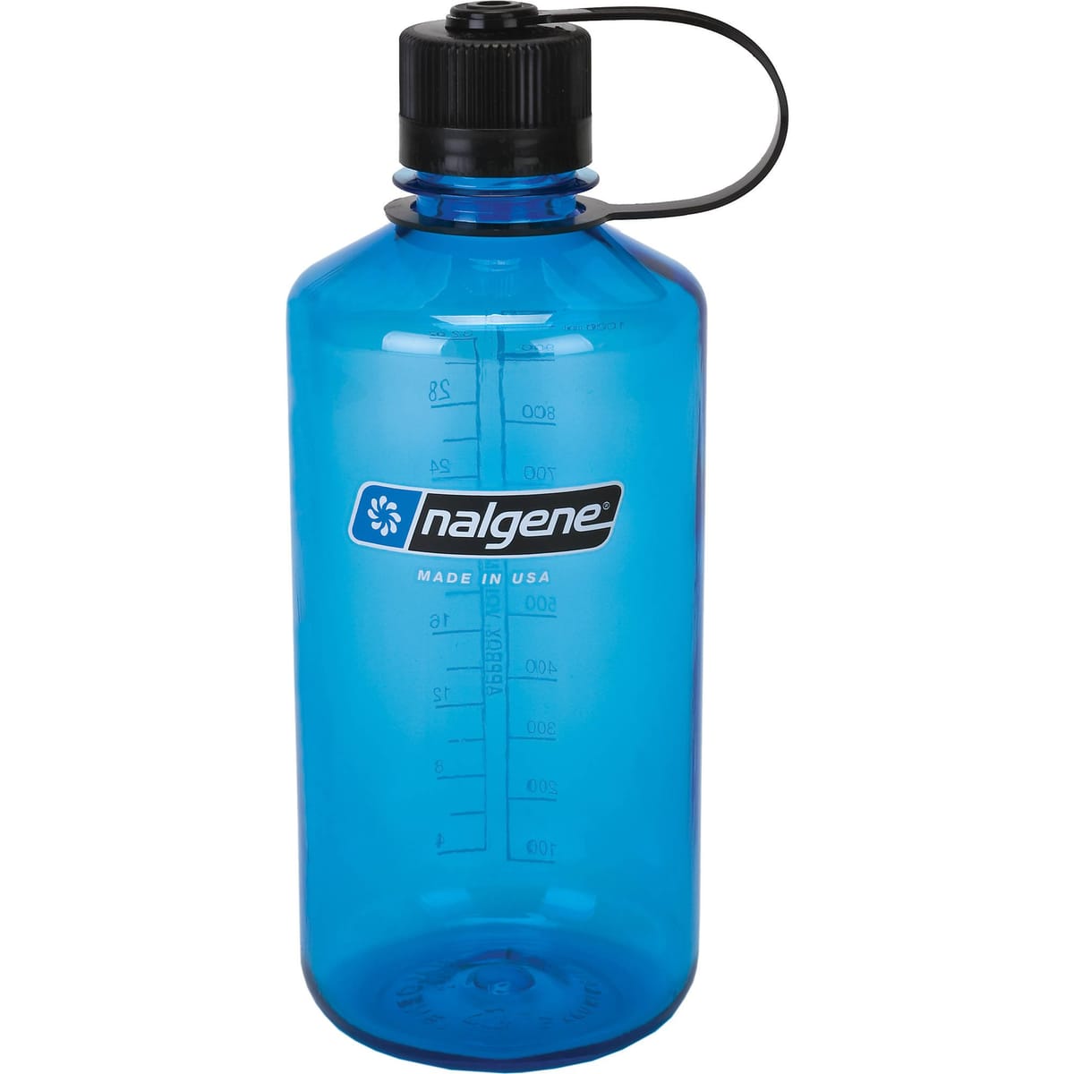Nalgene Tritan 32-Ounce Narrow Mouth BPA-Free Water Bottle Blue w/Black