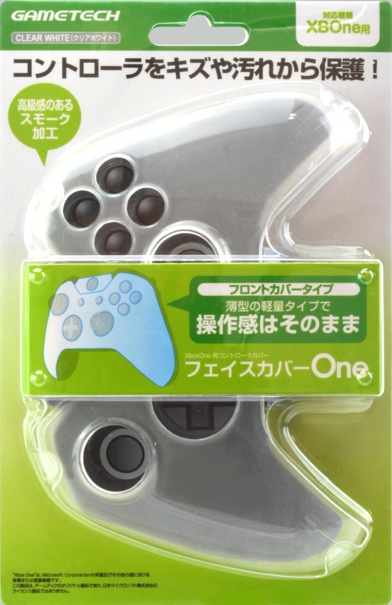 XboxOneコントローラ用保護カバー フェイスカバーOne クリアホワイト 