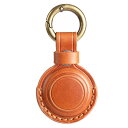 KEEPXYZ 本革エアタグホルダー Apple Airtag キーチェーンレザーに対応 小さなエアタグホルダー キーリング付き 保護Airtag ケースカバー...